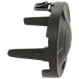 Front, Passenger Side Fog Light Cover, Black