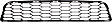 Front Bumper Grille, Textured Black, SR Model