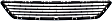 Front Bumper Grille, Textured Black CAPA Certified