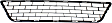 Front Bumper Grille, Textured Black CAPA Certified