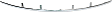 Front, Driver or Passenger Side, Lower Bumper Trim, Chrome