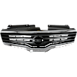 Upper Grille Assembly, Chrome Shell with Painted Dark Gray Insert, CAPA CERTIFIED