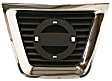 Center Grille, Chrome Shell with Painted Black Insert, 4 Cyl., 2.5L Engine