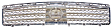 2009 Nissan Maxima SV - Grille, Chrome Shell with Painted Dark Gray Insert