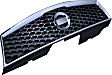 2010 Nissan Sentra Base - Upper Grille Assembly, Chrome Shell with Painted Dark Gray Insert