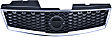 2010 Nissan Sentra Base - Upper Grille Assembly, Chrome Shell with Painted Dark Gray Insert