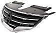 Upper Grille Assembly, Chrome Shell with Black Insert