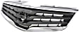 2010 Nissan Sentra Base - Upper Grille Assembly, Chrome Shell with Painted Dark Gray Insert