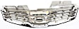 2010 Nissan Sentra Base - Upper Grille Assembly, Chrome Shell with Painted Dark Gray Insert