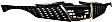 Grille, Painted Black, 4 Cyl., 1.6L Engine