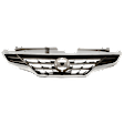Upper Grille Assembly, Chrome Shell with Black Insert
