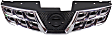 2015 Nissan Rogue Select S - Grille, Chrome Shell with Black Insert, For Models Without Front View Camera