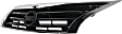 Upper Grille Assembly, Chrome Shell with Black Insert, CAPA CERTIFIED