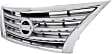 2013-2015 Nissan Sentra - Grille, Chrome Shell with Painted Silver Insert, 4 Cyl., 1.8L Engine