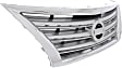2013-2015 Nissan Sentra - Grille, Chrome Shell with Painted Silver Insert, 4 Cyl., 1.8L Engine