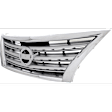 Grille, Chrome Shell with Painted Silver Insert, 4 Cyl., 1.8L Engine, CAPA Certified