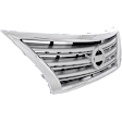 Grille, Chrome Shell with Painted Silver Insert, 4 Cyl., 1.8L Engine, CAPA Certified