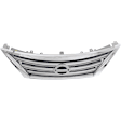 Grille, Chrome Shell with Painted Silver Insert, 4 Cyl., 1.8L Engine, CAPA Certified