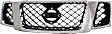 Upper Grille Assembly, Chrome Shell with Black Insert