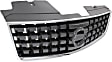 Grille, Chrome Shell with Painted Silver Black Insert, 4 Cyl., 2.0L Engine