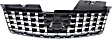 Grille, Chrome Shell with Painted Silver Black Insert, 4 Cyl., 2.0L Engine