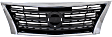 Upper Grille Assembly, Chrome Shell with Painted Dark Silver Black Insert, SR Model, 4 Cyl., 1.8L Engine