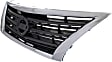 Upper Grille Assembly, Chrome Shell with Painted Dark Silver Black Insert, SR Model, 4 Cyl., 1.8L Engine