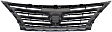 Upper Grille Assembly, Chrome Shell with Painted Dark Silver Black Insert, SR Model, 4 Cyl., 1.8L Engine