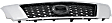 Upper Grille Assembly, Chrome Shell with Black Insert, CAPA Certified