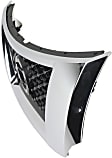 Upper Grille Assembly, Chrome Shell with Black Insert, CAPA Certified