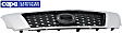 Upper Grille Assembly, Chrome Shell with Black Insert, CAPA Certified