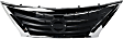 Grille, Chrome Shell with Painted Black Insert, 4 Cyl., 1.6L Engine, CAPA Certified