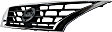 Grille, Chrome Shell with Painted Black Insert, 4 Cyl., 1.6L Engine, CAPA Certified