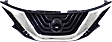 Grille, Chrome Shell with Painted Black Insert, 6 Cyl., 3.5L Engine