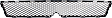 2011 Nissan Rogue S Krom - Lower Grille Insert, Black