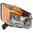 Passenger Side Headlight, with Bulb, Halogen, Clear Lens, 8 Cyl., 5.6L Engine