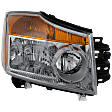 Passenger Side Headlight, with Bulb, Halogen, Clear Lens, 8 Cyl., 5.6L Engine, CAPA Certified
