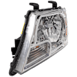 Driver Side Headlight, with Bulb, Halogen, Clear Lens, CAPA Certified