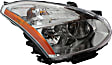 2008-2012 Nissan Rogue - Passenger Side Headlight, without Bulb, HID/Xenon, Clear Lens, 4 Cyl., 2.5L Engine
