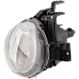 Passenger Side Headlight, with Bulb, Halogen, Clear Lens, 4 Cyl., 1.6L Engine, CAPA Certified