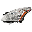 Driver Side Halogen Headlight, with Bulb, Sedan