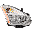 2011-2012 Nissan Rogue - Passenger Side Headlight, with Bulb, Halogen, Clear Lens, 4 Cyl., 2.5L Engine