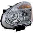Driver Side Headlight, with Bulb, Halogen, Clear Lens, 4 Cyl., 2.5L Engine, CAPA Certified