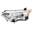 Driver Side Headlight, with Bulb, Halogen, 6 Cyl., 3.5L Engine, Production Date To April 12 2012, CAPA Certified