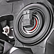 Passenger Side Headlight, with Bulb, Halogen, Sedan