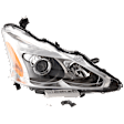 Passenger Side Headlight, with Bulb, Halogen, Sedan, CAPA Certified