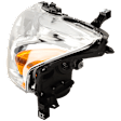 Driver Side Headlight, with Bulb, Halogen, Sedan