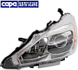 Driver Side Headlight, with Bulb, Halogen, Sedan, CAPA Certified