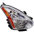 Passenger Side Headlight, with Bulb, Halogen, 4 Cyl., 2.5L Engine, CAPA Certified