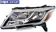 2013-2016 Nissan Pathfinder - Driver Side Headlight, with Bulb, Halogen, Clear Lens, CAPA Certified